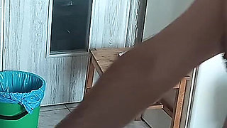 Crazy Couple Having Fun in the Kitchen