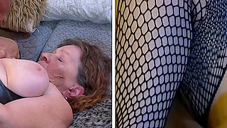 Slutty Granny Carmen: Two Dildo Fucked & Pussy Licked