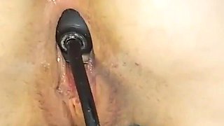 Inflating in the and in the Ass Plug.
