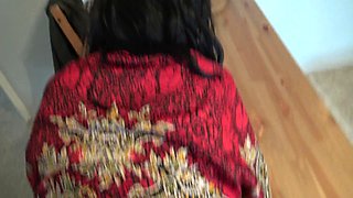 This Cleaning Lady Is Shocked!!! I Take Out My Big Cock for My Turkish Maid.