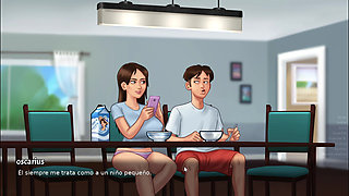 Dream and Fantasy with My Stepmom Dressed as a Clown - Summertime Saga