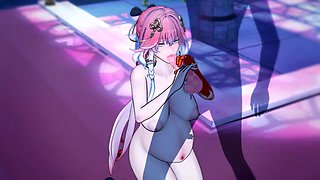 長離を妊娠させる！(鳴潮)　Get Changli pregnant (Wuthering Waves) ボテ腹セックス　hentai impregnation