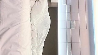 Cute amateur Asian web cam girl teases her great body