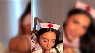 Sexy Nurse Fucked (1080p) - POV Homemade Cosplay Hardcore with Anal plug