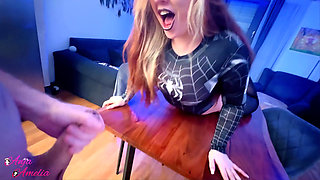 Spider Girl Used Hard - DP, Ass Slapping & Loss of Control