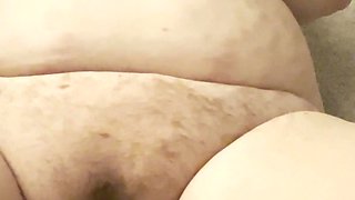 Just a Mom Bod Taking a Full Load After Sucking Cock and Playing with a Dildo