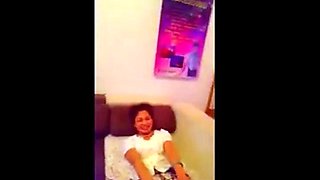 Chinese Slutgirl's Girlfriend Fingers Her Hairy Pussy