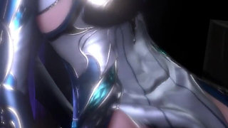3D Big Boobs Cosplay Babe Wearing Hot Dress Got Fucked so Hard