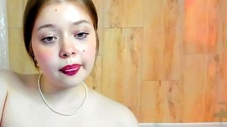 BBW petite big natural saggy tits teen tease in ba