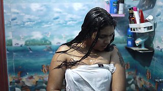 Bath with Step Sister and Romance Sex Part 1,vaishnavy and Sharun Raj Bath Romance with Sex, Malayali Couple Bath Romance