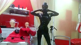 Kylies Latex Webcam Show BDSM Fun im Studio