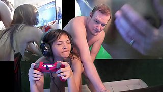 3 cams game view and doggy style fuck