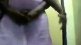Big-Ass Indian Aunty in Blue Saree