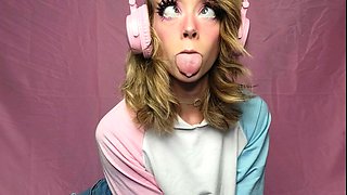 Small tit girl Georgia Jones masturbating in panties