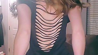Petite small tit babe with perfect pussy masturbates