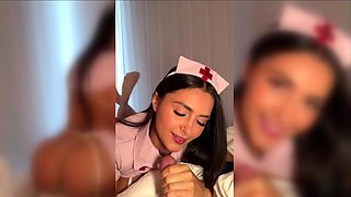 Sexy Nurse Fucked in Ass in POV Cosplay Anal hardcore with butt plug - Redhead loves ass to mouth