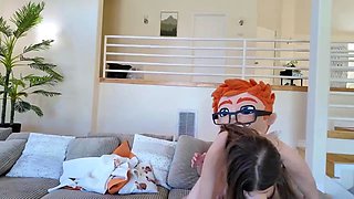 Ali Jones - Ali Jones Steals Porn Dude’s Clothes and Cum