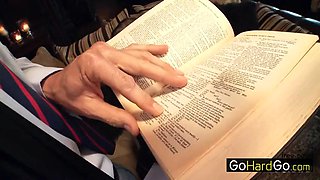 Watch Dirty Professor and Naughty Student - Doggy, Big Ass, Blowjob Porn