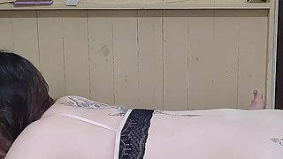 Curious Goddess - Hot Blonde Stepmother Small Tits Big Ass Wanting to Give Asshole Creampie Part 1