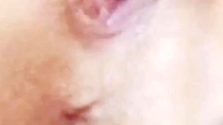 Real Amateur Playing with Her Ass and Her Pussy Messy