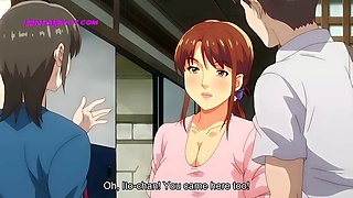 Wild hentai romp with big titty auntie in 3D anime experience