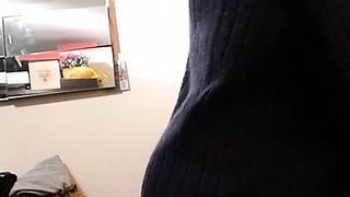 Sexy amateur teen with big boobs gives blowjob