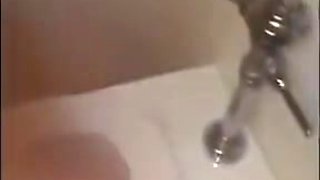 USING A BUTT PLUG IN A PUBLIC TOILET (caught by security!)