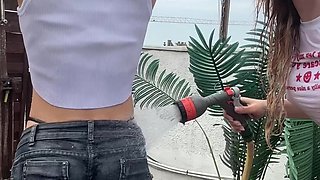 Lesbian Water Play with Maya Rose