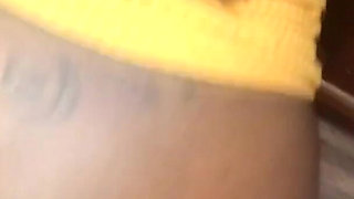 Big ass ebony slut gets fucked in the kitchen