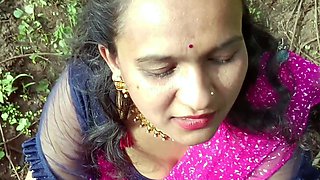 Real Outdoor Blowjob With Doggystyle Fucking Indian Sex