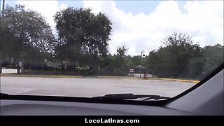 Hot spanish latina young picked up and nailed