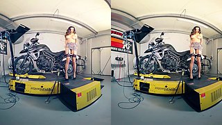 Rachel Evans Naked on her Motorcycle