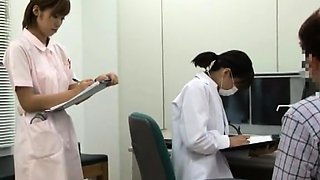 Naughty Asian nurse finds it hard to resist a thick cock