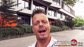 Bodo fucks hot student Gabi behind the university - Hitzefrei