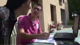 French mature tutor anal