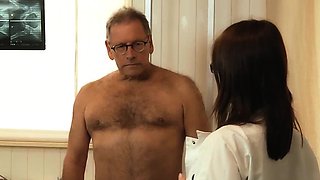 Old and Young Nurse Turns Checkup into Sex and Fucks