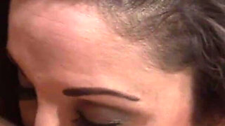 Busty nurse is licking a wet twat