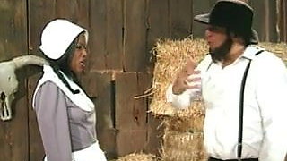 Amish farmer annalizes a black maid