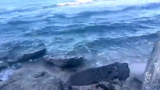 Beach Pissing, Dildo Fucking and Squirting