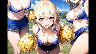 Ai Hot Anime Cheerleader Motivating