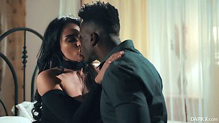 Smoking hot French seductress Anissa Kate gets intimate with black lover