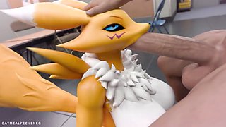 Furry compilation featuring Renamon in animated adventures