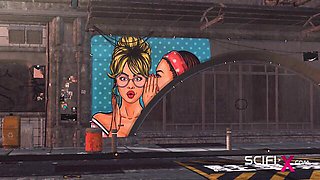 Spicy nympho's 3d animated clip