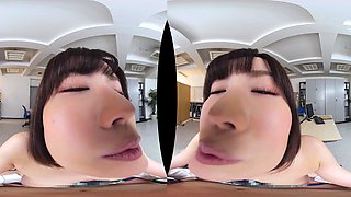 See how this Asian babe with big boobs