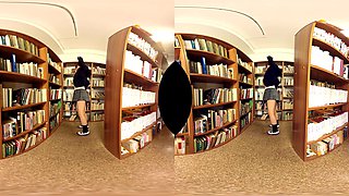 Spending Time With The Super Cute Librarian - Asian Schoolgirl Tease Panties Upskirt