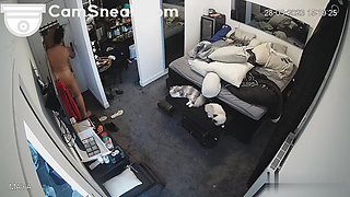 IPCAM - Hot body milf roaming naked in bedroom