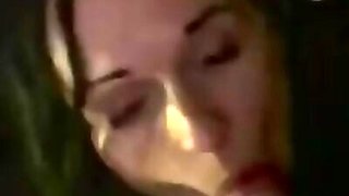 Horny mature wife deep throats husband and swallows his cum