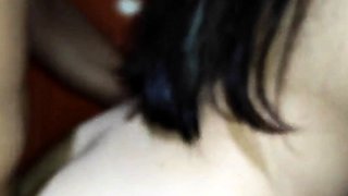 Big Cock Guy Fucks Small Tit Latina Before Her Bath