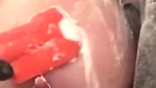 Cooking Xmas Dish and Spanking Boobs and Pierced Nipples Play