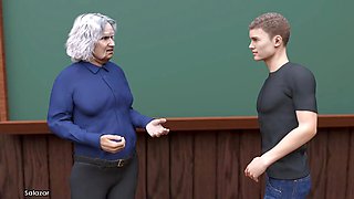 MissKitty2K teaches a lesson at Lust Academy with intense animation